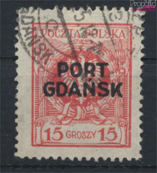 Briefmarken Polnische Post Danzig 1925 Mi 6a gestempelt (9975620