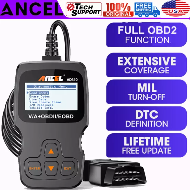 ANCEL OBD2 Scanner AD310 Check Car Engine Fault Code Reader Diagnostic Scan Tool