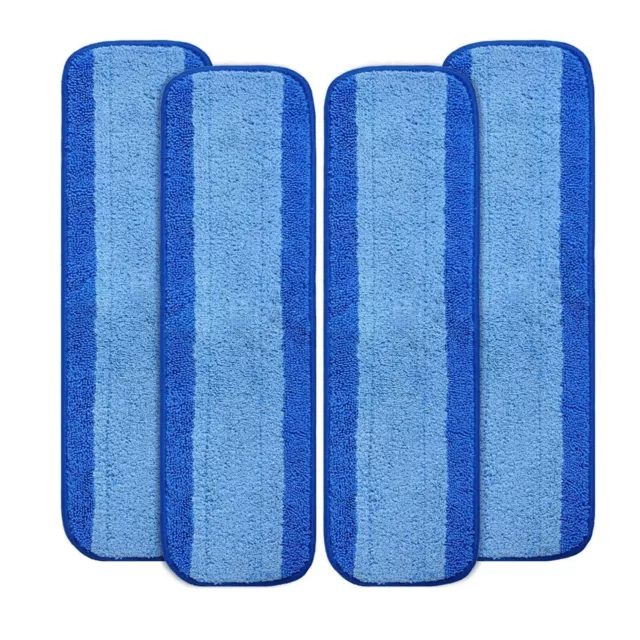 4pcs Replacement 18in Reusable Microfiber Cleaning Pads Mopping Mat for Bona Mop