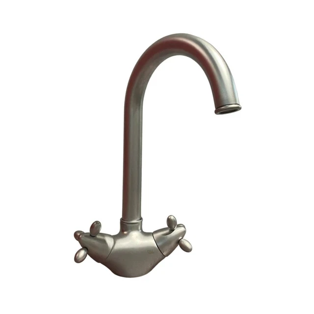 Rubinetteria Miscelatore da cucina bicomando Paini Trixi 75CN572 satinato