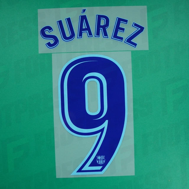 Flocage Officiel - FC Barcelone, Suarez, 2017/2018, Third