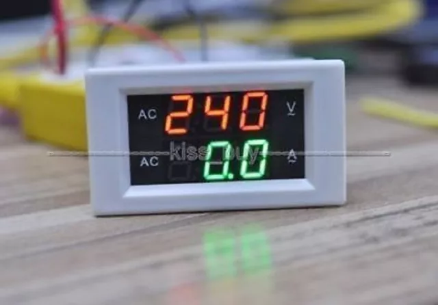 AC 300V 50A LED voltmeter ammeter digital dual display Volt Amp tester Meter S99