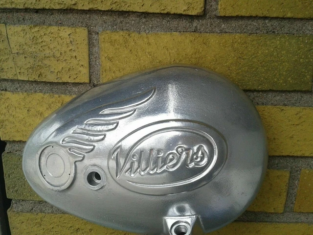 Villiers 6E coperchio motore usato OEM LH, lucido