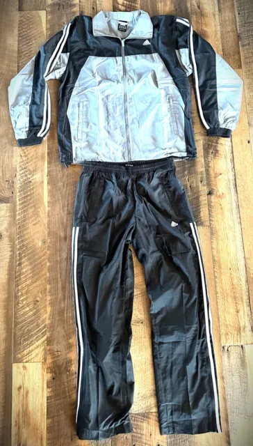 New Mens Adidas Track Jacket Suit Top & Pants Wind Breaker Pants Outfit