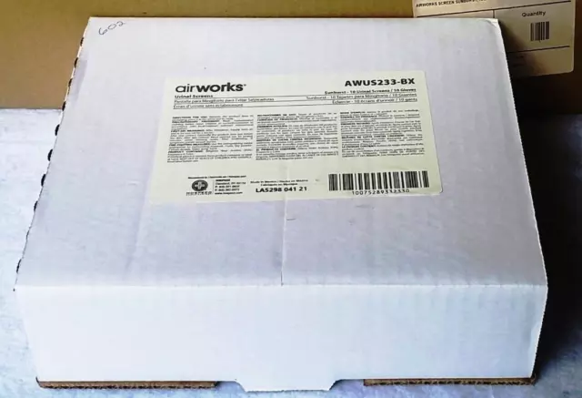 Box of 10 New airworks Urinal Screens & Gloves Sunburst - AWUS233-BX