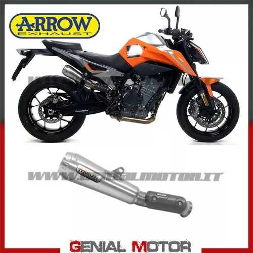 Terminale di Scarico Arrow Omologato Pro Race Acciaio per KTM 790 Duke 2018 2019