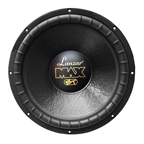 Lanzar 15in Car Subwoofer Speaker - Black Non-Pressed Paper Cone Stamped Stee...