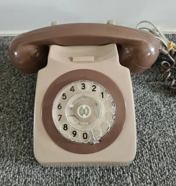 Vintage GPO Rotary Dial Telephone Tested And Working