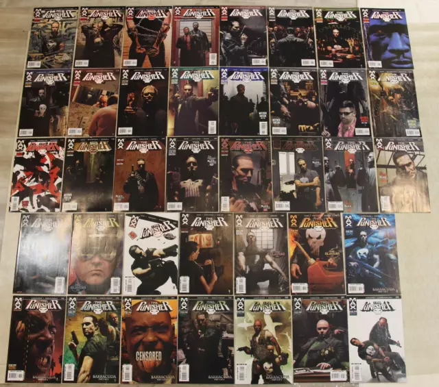 PUNISHER #1 - 38 MAX (2004) vol.7 #1-3 signed by ENNIS Set NM (Marvel MAX) !!