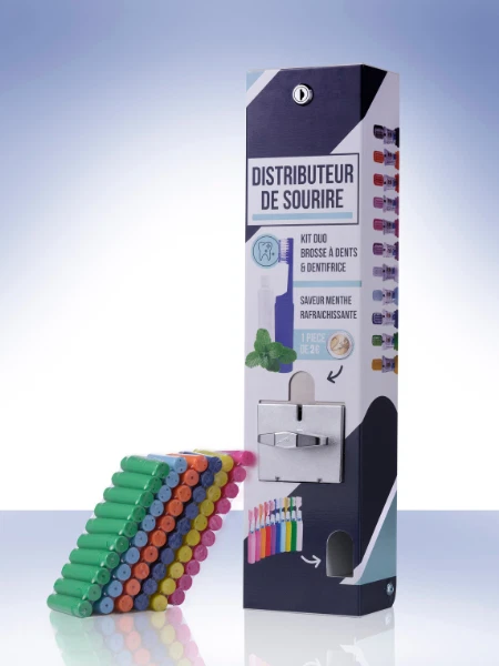 Distributeur Automatique De Brosses à Dents En Inox - Idéal Restaurant/hôtel