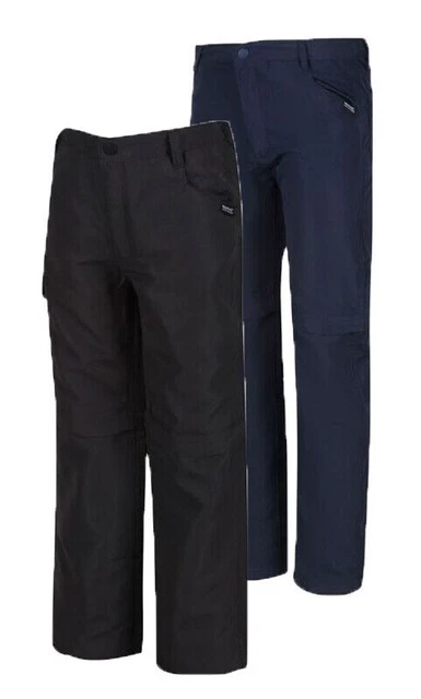 2 X Paia Pantaloni Pantaloni Regatta Stregone Ragazzi Bambini Leggeri Cerniera Prezzo Francoforte £30