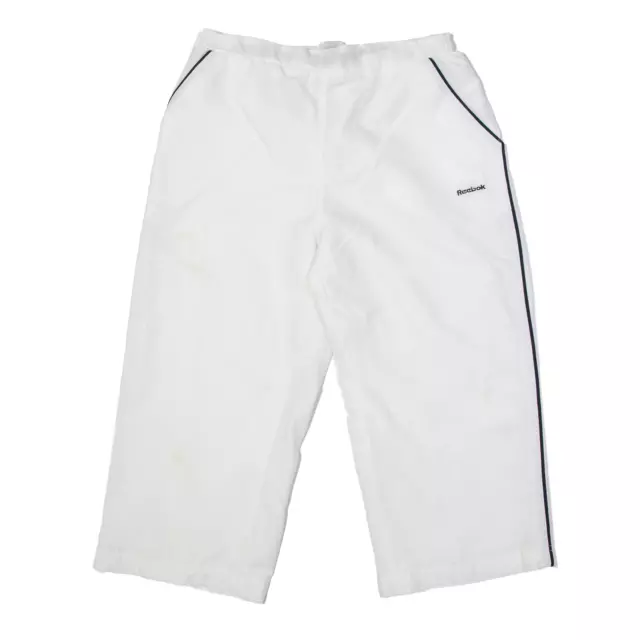 REEBOK Sports Shorts White Regular Womens UK 12 W28