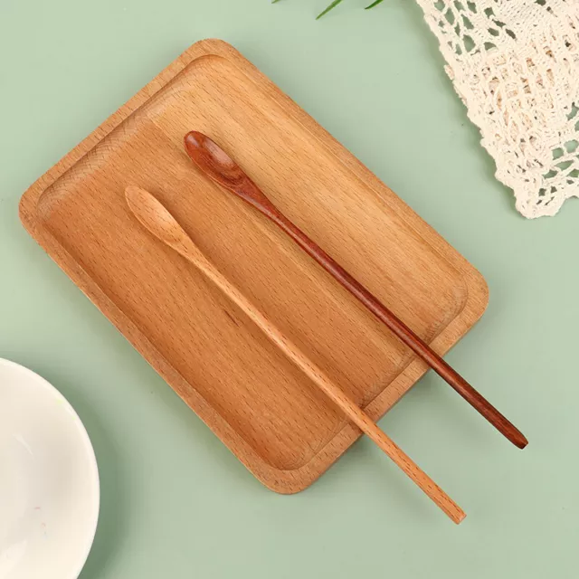 1 pz cucchiaio in legno utensile da cucina da cucina dessert miele zuppa di caffè cucchiaino Sp