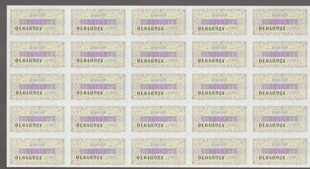 France Cinderellas Fiscal Billets Ration Carburant Auto Ministere 1969-74 NR 26