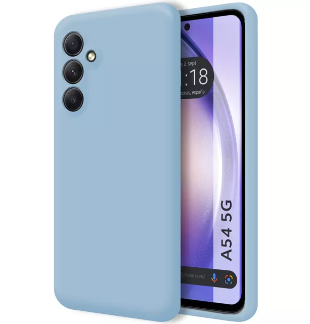 Funda Silicona Líquida Ultra Suave Samsung Galaxy A54 5g Color Azul con  Ofertas en Carrefour