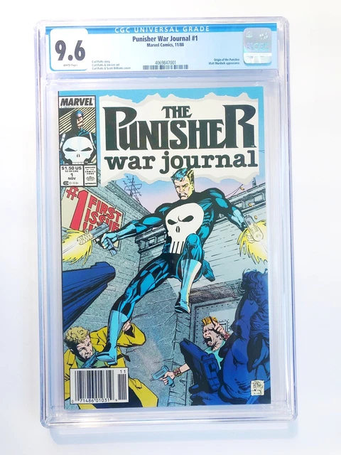 CGC 9.6 Punisher War Journal #1 Origin of the Punisher Newsstand Edition