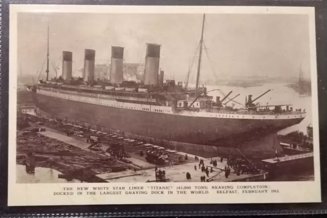🚢White Star Line-Titanic Postcard WSL~Ocean Liner~Ship~Olympic Britannic~Repro