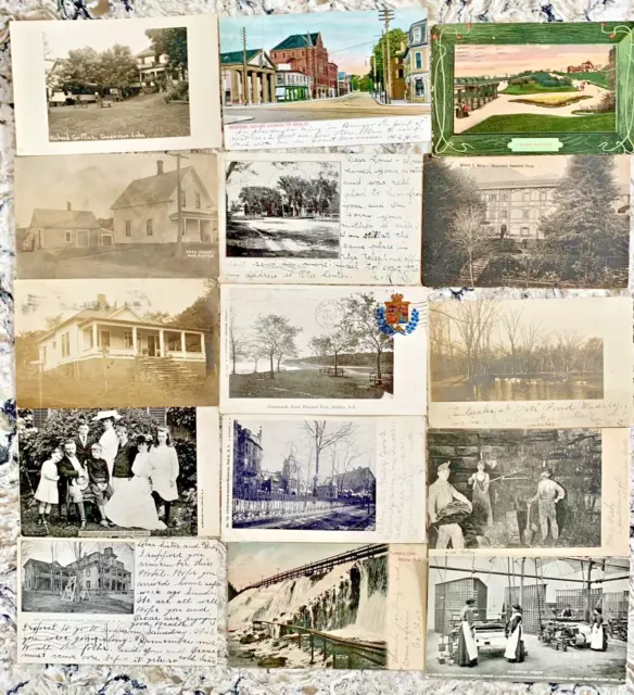 Lot of 78 Various Antique Early 1900's Postcards Used Unused, 35 Undivided Back