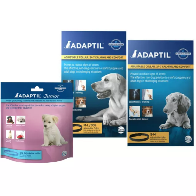 ADAPTIL (DAP) Dog Appeasing Pheromone Collar Storm Anxiety Stress Relief Help