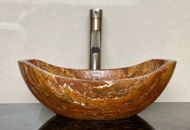 Stone sink bathroom vessel sink travertine marble sinks