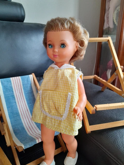 AF604 POUPEE RAYNAL 44 cm YEUX DORMEURS BON ETAT