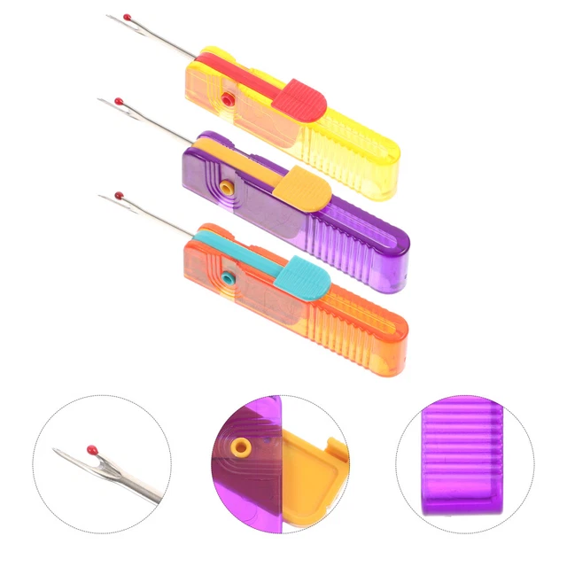 3 piezas Herramienta de reparación de hilos portátil divisor de costura Kits de bordado Herramienta de destripador