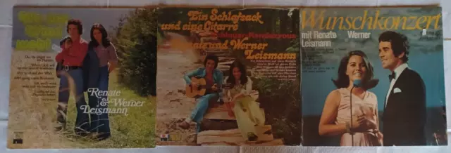 Renate und Werner Leismann. 3 LP's - Ein Schlafsack und eine Gitarre. U.A.