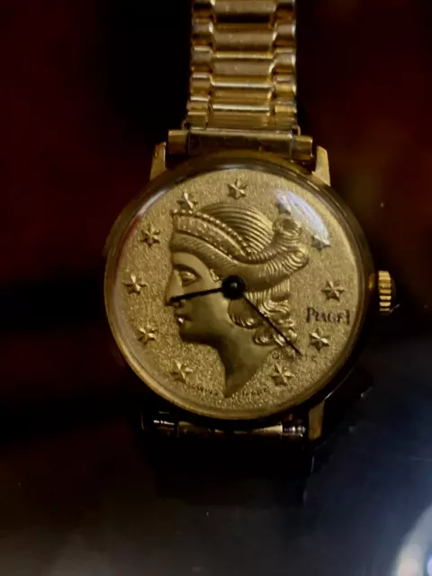 Piaget Coin Watch Vintage Ladies Swiss 5j Watch