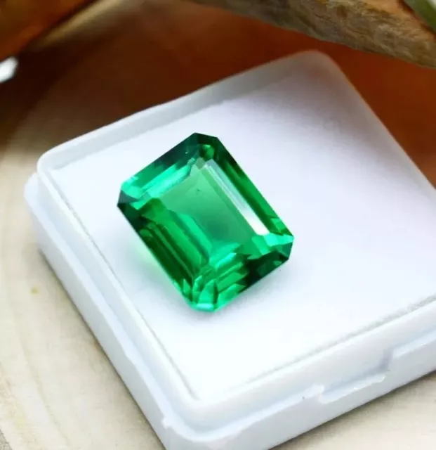 Verde Naturale Granato 8Ct Misura Anello Smeraldo Taglio Sfuso Certificato Gemma