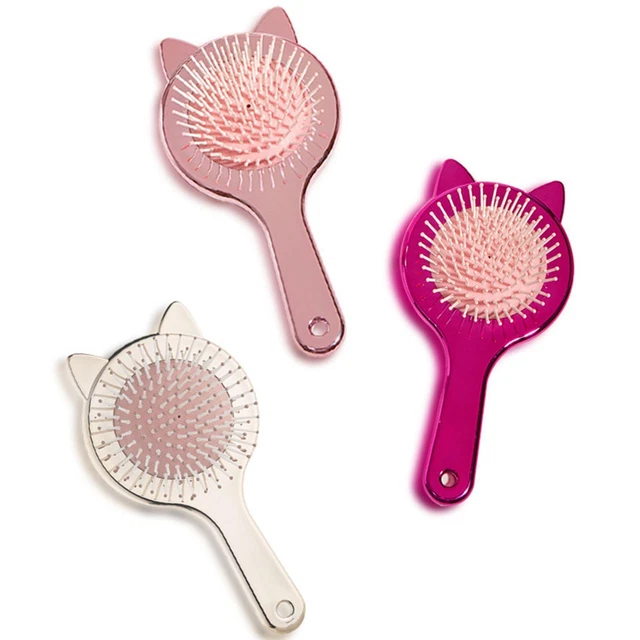 Mignon oreille coussin d'air peigne brosse à cheveux base de coussin pour