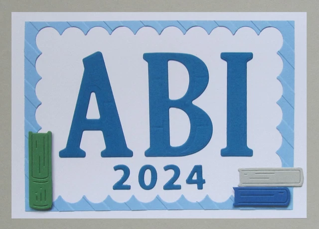 Abi Prüfungen Hessen 2024 ABI KARTE ABITUR 2024 Grußkarte bestandene Prüfung Bestanden