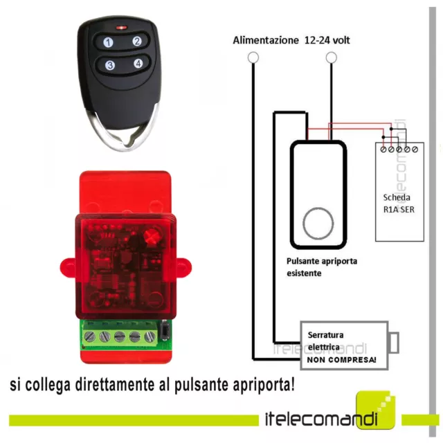 APRIPORTA PER ELETTROSERRATURA serratura elettrica porta blindata +  telecomando EUR 48,90 - PicClick FR