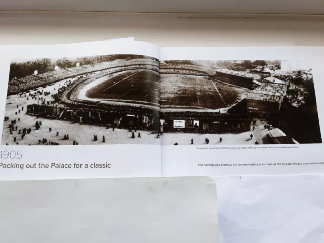 Newcastle United 1905 FA Cup Final - Panoramic Picture 15"×5" (2 Pages) of Match