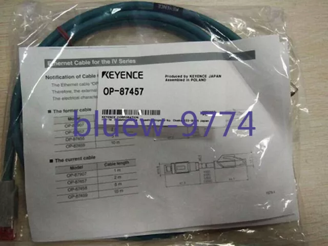 NEW Keyence OP-87457 Vision Sensor Ethernet cable 2 m