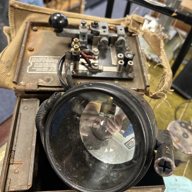 WW2 BRITISH ARMY Morse Code Signalling Lamp Daylight Short Range Signal