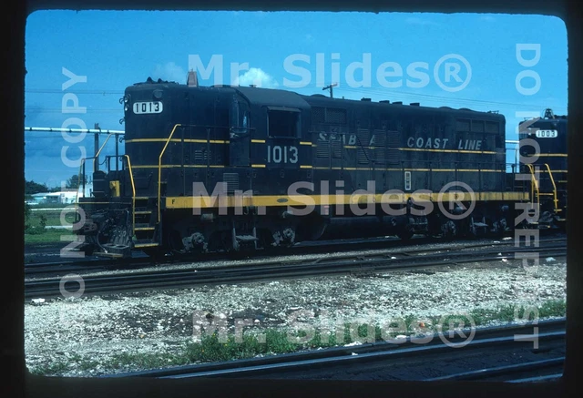 Original Slide SCL Seaboard Coast Line GP9 1013 Miami FL 1975