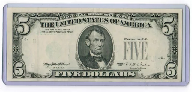RARE OVERPRINT- 8 ERRORS on $5 Federal Reserve Note