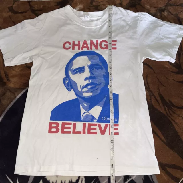 VINTAGE ANVIL TAG "Change Believe" T-Shirt sz S $13.99 - PicClick