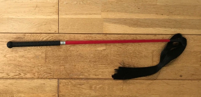 Peitsche Pferd Reiter Fliegenschnurrpeitsche, rot