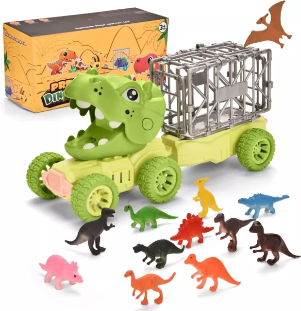 Kids Dinosaur Truck Toy,Dinosaur Storage Transport Carrier Truck,Ideal XMAS Gift