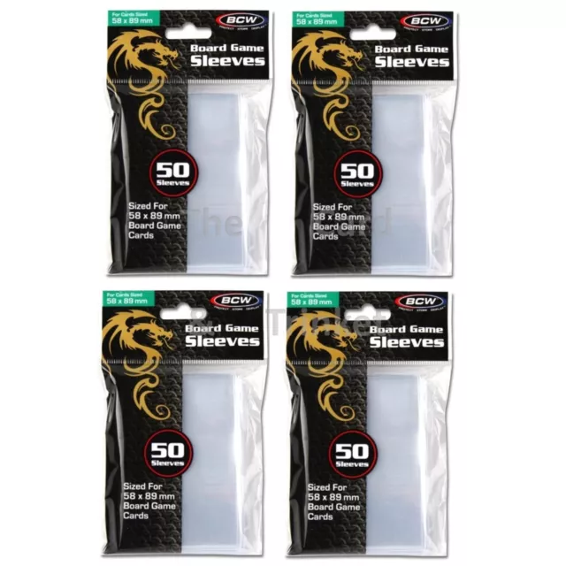 Standard European Board Game Sleeves (50ct) for 59mm x 92mm Cards