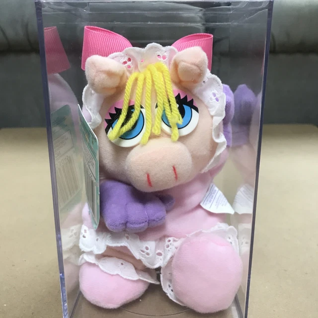 Muppet Babies Miss Piggy Toy Doll by Toy Biz 1997 RARE Vintage Beanie Plush 8"