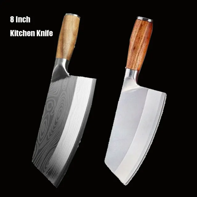 Stainless Steel Chef Knife Kitchen Butcher Damascus Cleaver Chopping Meat Knives