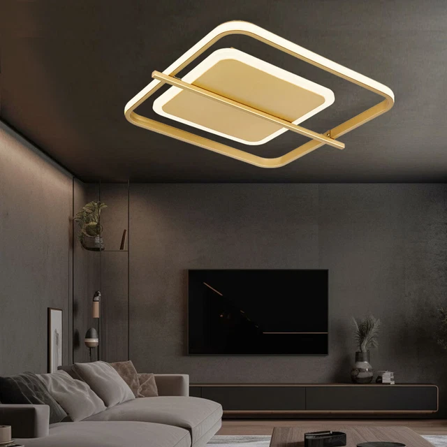 Plafonnier LED Moderne Eclairage de Plafond Dimmable Couloir Lampe de Plafond Lustre de Restaurant Longue Bande Design Intérieur Plafonnier Éclairage D'entrée Lampe De Vestiaire Lumière De Couloir