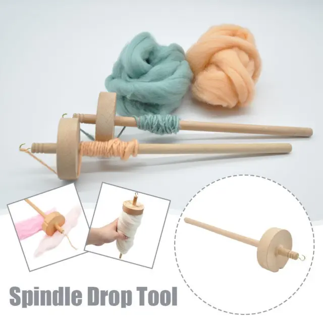 Drop Spindle Whorl Yarn Spin Hand Carved Wooden Tool GXaud Accessories L6W6
