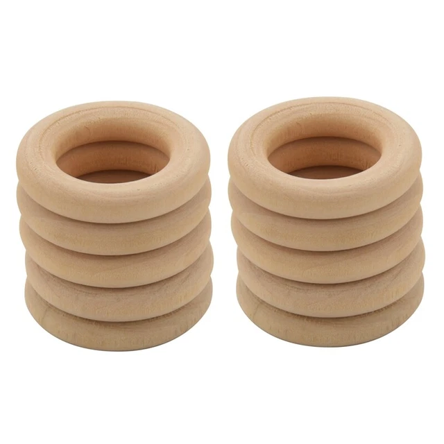 10X Wooden  for Crafting DIY Craft Jewelry Making 30mm Q8O6