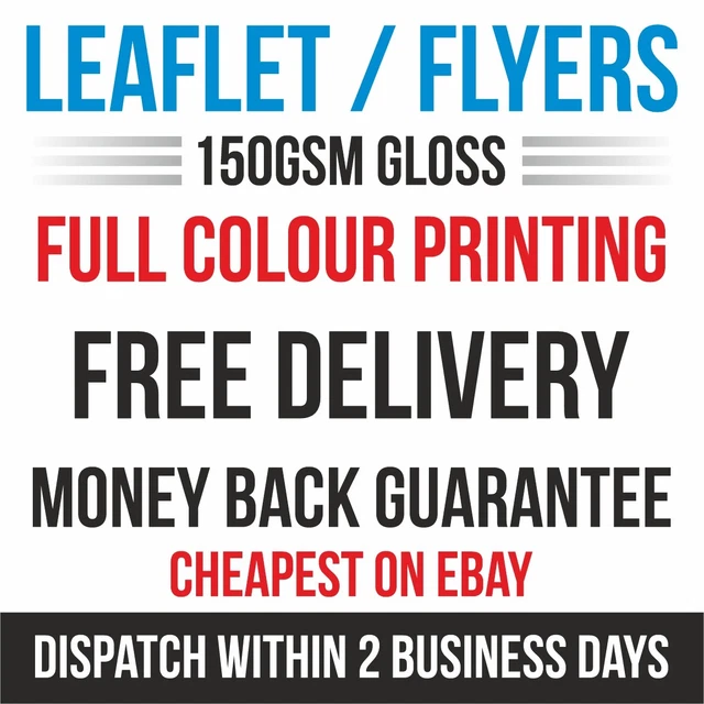 5000 A6 A5 A4 Flyers Leaflets Printed Full Colour Flyer Leaflet