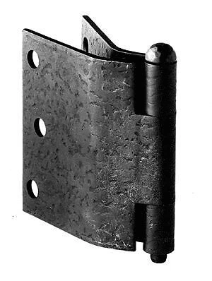 Acorn Manufacturing RK1Q Black 3" X 4" Curved Offset Shutter Hinges