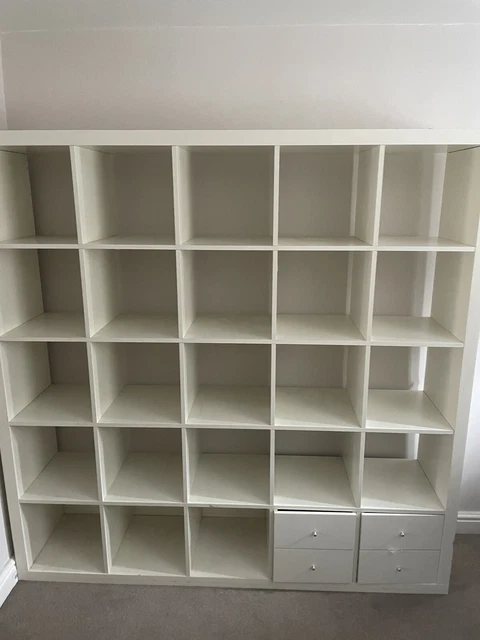 KALLAX SHELVING UNIT - IKEA - White - 182 cm x 182 cm £33.00 - PicClick UK
