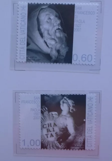 VATICAN 2007 The 500th Anniv Death of St. Francis of Paola Pair Mint Stamps